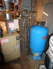 Here is an old oil hot water boiler from Glen Ridge, Essex County. We service oil heat in Newark, Irvington, and Millburn.