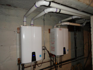 When it comes to domestic hot water on demand, tankless hot water heaters can provide endless amount of hot water to a residence.